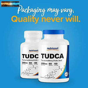 Nutricost Tudca 250mg,60 Capsules (Tauroursodeoxycholic Acide ) - Qualité
