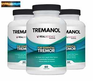 Tremanol Natural Aid for Essential Tremor - Provides Tremor Relief for Shaky Han