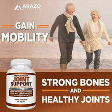 Load image into Gallery viewer, Arazo Nutrition Joint Support Glucosamine Chondroitin Turmeric Boswellia 180 Tab
