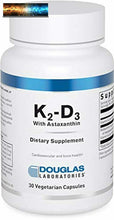 이미지를 갤러리 뷰어에 로드 , Douglas Laboratories - K2-D3 with Astaxanthin - Provides Bone, Neuromuscular
