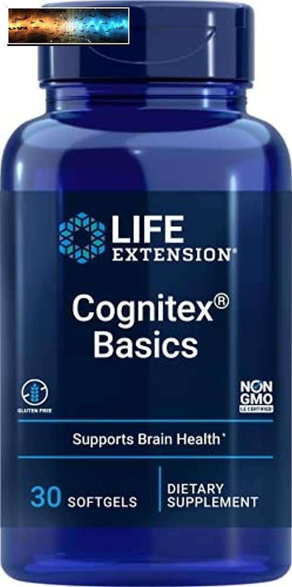 Life Extension Cognitex Basics, 30 Softgel - Multi-Nutriente Formula Per Brain H