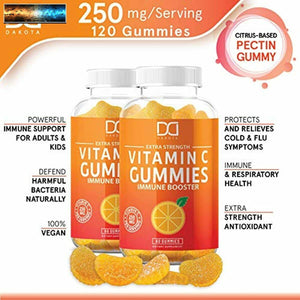 Kautabletten Vitamin C Gummies Ergänzung für Erwachsene Kinder Vegan Witim