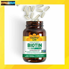 Load image into Gallery viewer, Biotin Hohe Potenz 10 MG 120 Veg Kappen
