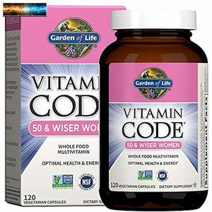Garden of Life Multivitamin for Women 50 & Over, Vitamin Code women Wiser M