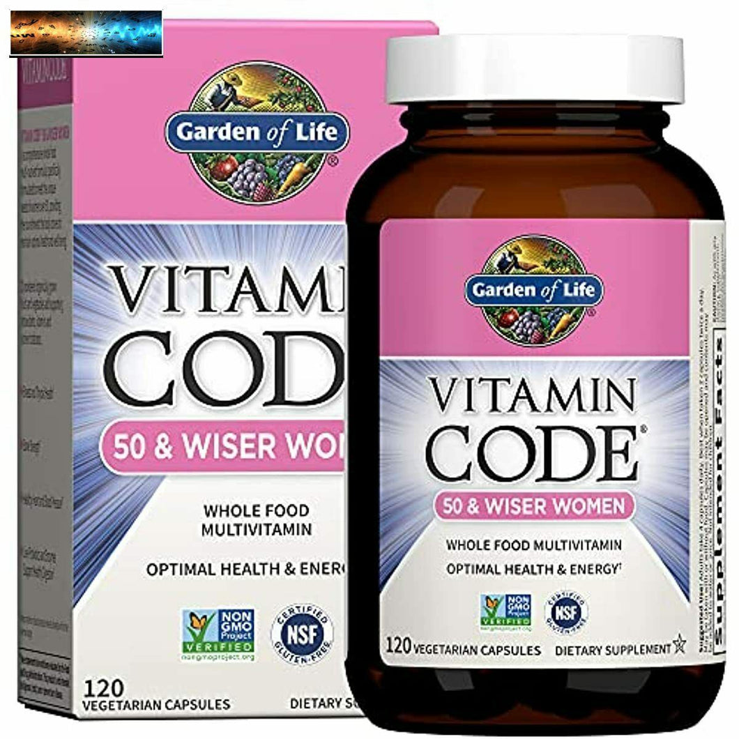 Garden of Life Multivitamin for Women 50 & Over, Vitamin Code women Wiser M