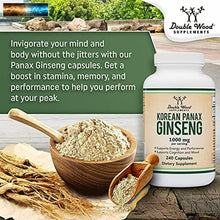 Cargar imagen en el visor de la galería, Panax Ginseng (Coréen Rouge Variété ) ( 4 Mois Supply) 240 Végétalien Capsules -
