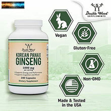 Cargar imagen en el visor de la galería, Panax Ginseng (Coréen Rouge Variété ) ( 4 Mois Supply) 240 Végétalien Capsules -
