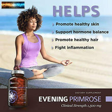 이미지를 갤러리 뷰어에 로드 , Organic Evening Primrose Oil Clinical Strength 1,500 mg 10% GLA Cold-Press
