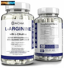 將圖片載入圖庫檢視器 Premium ARGININE Pilules 1920 MG - 120 Vcaps Aakg Oxyde Nitrique Précurseur,
