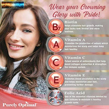 Cargar imagen en el visor de la galería, Premium Cheveux Vitamines Supplément - Gomme W/ Biotine,Acide Folique,Vitamine
