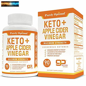 Premium Keto Pillole + Aceto di Sidro Mele Con Mother - Utilize Grasso Per