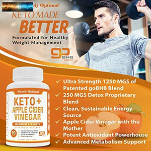 Premium Keto Pillole + Aceto di Sidro Mele Con Mother - Utilize Grasso Per