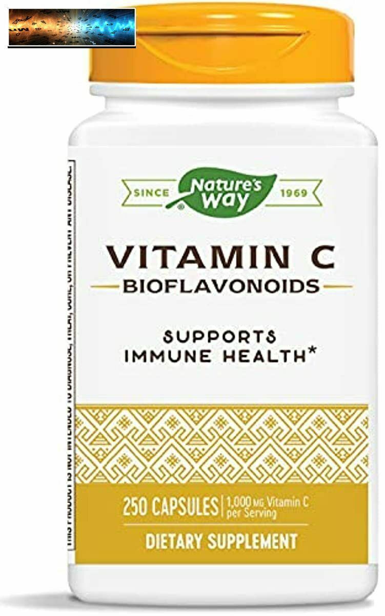 Nature's Way Vitamina C 500 MG Con Bioflavonoidi; 1000 MG per Porzione