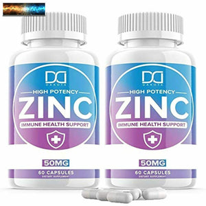 Zinc Picolinate 50mg Supplément Vitamine Capsules Pour Adultes Men Femme Immune