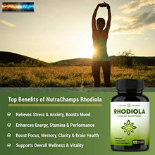 將圖片載入圖庫檢視器 Rhodiola Rosea Supplément 600mg - 120 Capsules Sibérien Root Extrait 3%
