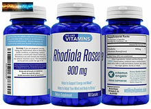 將圖片載入圖庫檢視器 Rhodiola Rosea 900mg (par Portion, 90 Portions) -180 Capsules Rhodiola Supplemen
