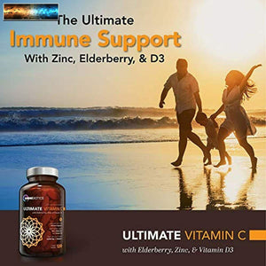 Ultimate Vitamina C 2000MG Con Completo Porciones De Cinc, Sauco , & Vitamina D3