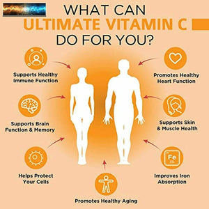 Ultimate Vitamina C 2000MG Con Completo Porciones De Cinc, Sauco , & Vitamina D3