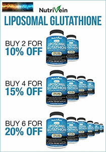 Nutrivein Liposomale Glutathione Setria 700mg - 60 Capsules - Pure Réduit Glut