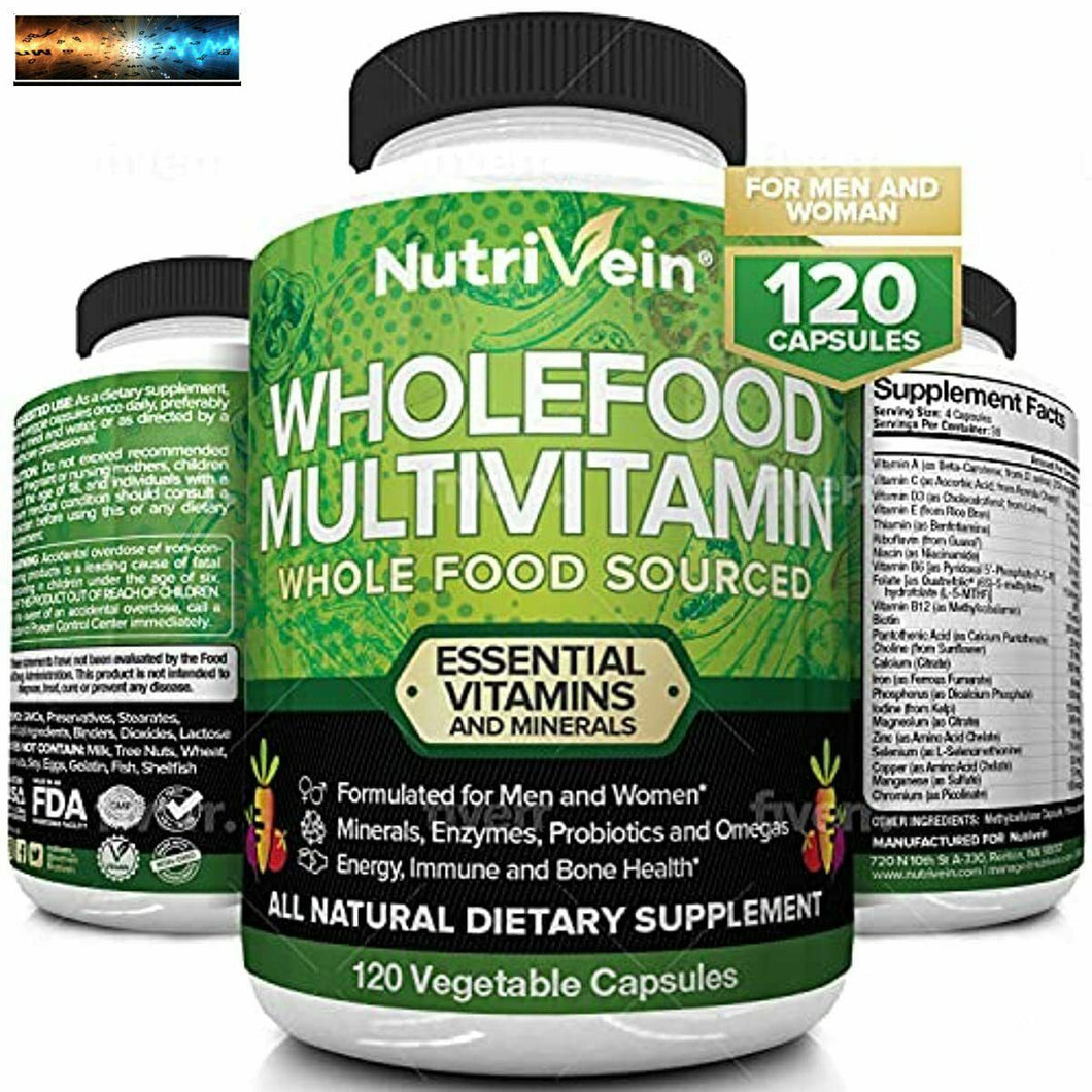 Nutrivein Totalité Multivitamine - Complet Vitamines pour Hommes et Femmes De N