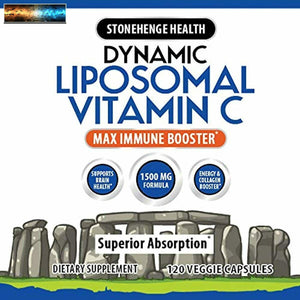 Liposomiale Vitamina C 1500mg - 120 Pillole - Formula Avanzata - No-Ogm Girasole