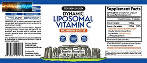 Liposomiale Vitamina C 1500mg - 120 Pillole - Formula Avanzata - No-Ogm Girasole