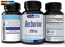 Load image into Gallery viewer, Berberine Vegetarian Capsules 1200mg (per Serving) 120 Capsules
