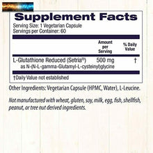 將圖片載入圖庫檢視器 Healthy Origins L-GLUTATIONE (Setria) 500 MG, 60 Capsule Vegetariane
