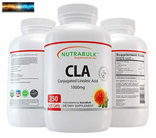 將圖片載入圖庫檢視器 NutraBulk Cla (Acido Linoleico Coniugato) 1000mg Morbido Gel - Fatto Con Avocado
