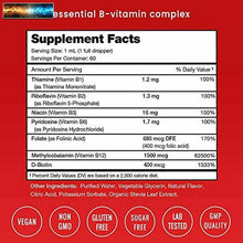 Cargar imagen en el visor de la galería, Complesso Vitamine B Liquido Gocce Con Veloce Pannolini - Sublinguale Supplemen
