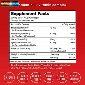 Complesso Vitamine B Liquido Gocce Con Veloce Pannolini - Sublinguale Supplemen