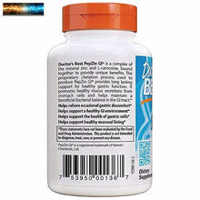 將圖片載入圖庫檢視器 Doctor&#39;s Best Pepzin Gi, ZINK-L-CARNOSIN Komplex, Gvo Freie , Vegan, Glutenfrei
