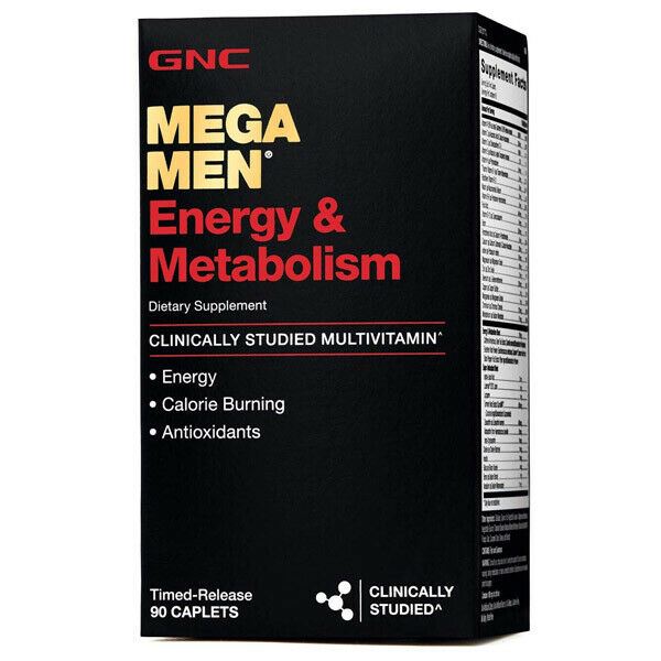 GNC Mega Hommes Énergie Métabolisme Pour Calorie Brûlant & Antioxydants