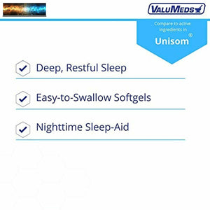 ValuMeds da Notte Aiuto Sonno (Confezione Doppia - 192 Softgel) Difenidramina