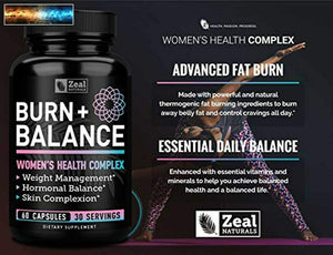 Gewichtsverlust Tabletten für Damen + Täglich Balance Vitamine (Eisen, D, Setria