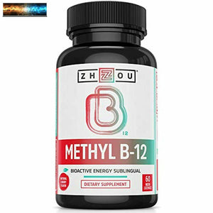 Zhou Nutrition Méthyle (Vitamine B12) Pastilles, 5000 Mcg pour Maximum