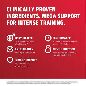 GNC Mega Hommes Sport Journalier Multivitamine - Performance Muscle Fonction