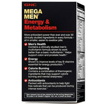 Load image into Gallery viewer, GNC Mega Men Energy Metabolism for Calorie Burning &amp; Antioxidants
