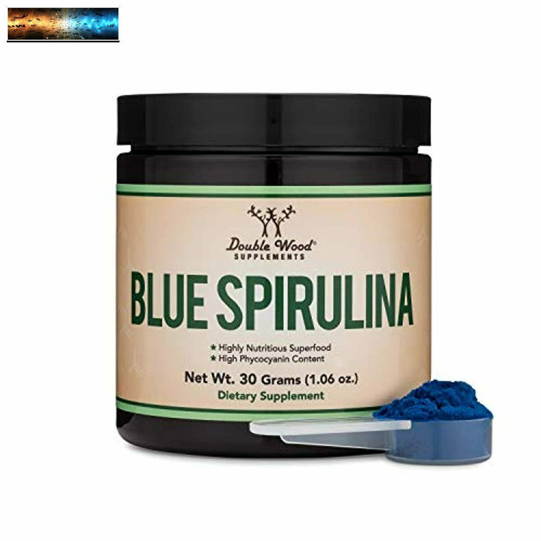 Azul Spirulina Polvo - Máximo 35% Phycocyanin Contenido, Supercomida De Blue-Gre