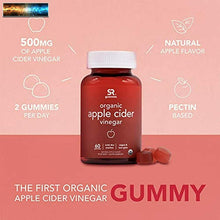 將圖片載入圖庫檢視器 SR Apple Cider Vinegar Gummies with The Mother Organic &amp; Vegan Certified + N
