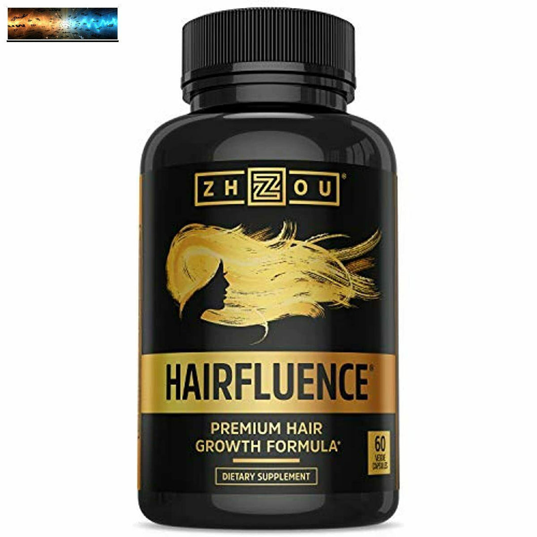 ZHOU Hairfluence Premium Hair Growth Formula for Longer, Stronger, Healthier H