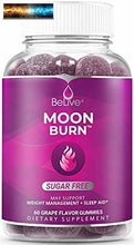 將圖片載入圖庫檢視器 MoonBurn Nighttime Apple Cider Vinegar &amp; Gummies Formulated for Weight Control
