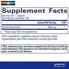 이미지를 갤러리 뷰어에 로드 , Pure Encapsulations Taurine 500 mg Amino Acid Supplement for Liver, Eye Health
