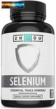Charger l&#39;image dans la galerie, Zhou Selenium 200mcg for Thyroid, Prostate and Heart Health Essential Trace
