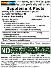 將圖片載入圖庫檢視器 Turmeric Curcumin with Bioperine 2000 mg 90 Capsules Non-GMO, Gluten Free Su
