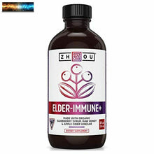 Load image into Gallery viewer, Zhou Elderberry Syrup Immune System Booster During Cold Winter Months 8 fl o

