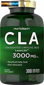 CLA 3000 mg Maxiumum Potency 300 Softgel Pills Weight Loss Supplement for