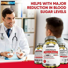 이미지를 갤러리 뷰어에 로드 , Premium Berberine HCL Plus Ceylon Cinnamon 1400mg for Blood Sugar, Glucose Metab
