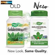 이미지를 갤러리 뷰어에 로드 , Nature&#39;s Way Premium Herbal Goldenseal Herb, 800 mg per serving, 100 Capsules
