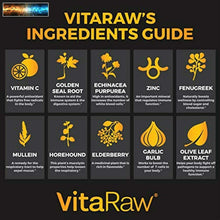 Carica l&#39;immagine nel visualizzatore di Gallery, VitaRaw Immune Support Vitamins - Zinc, Elderberry, Vitamin C, Echinacea, Olive
